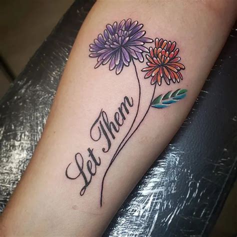 let them tattoo with flowers